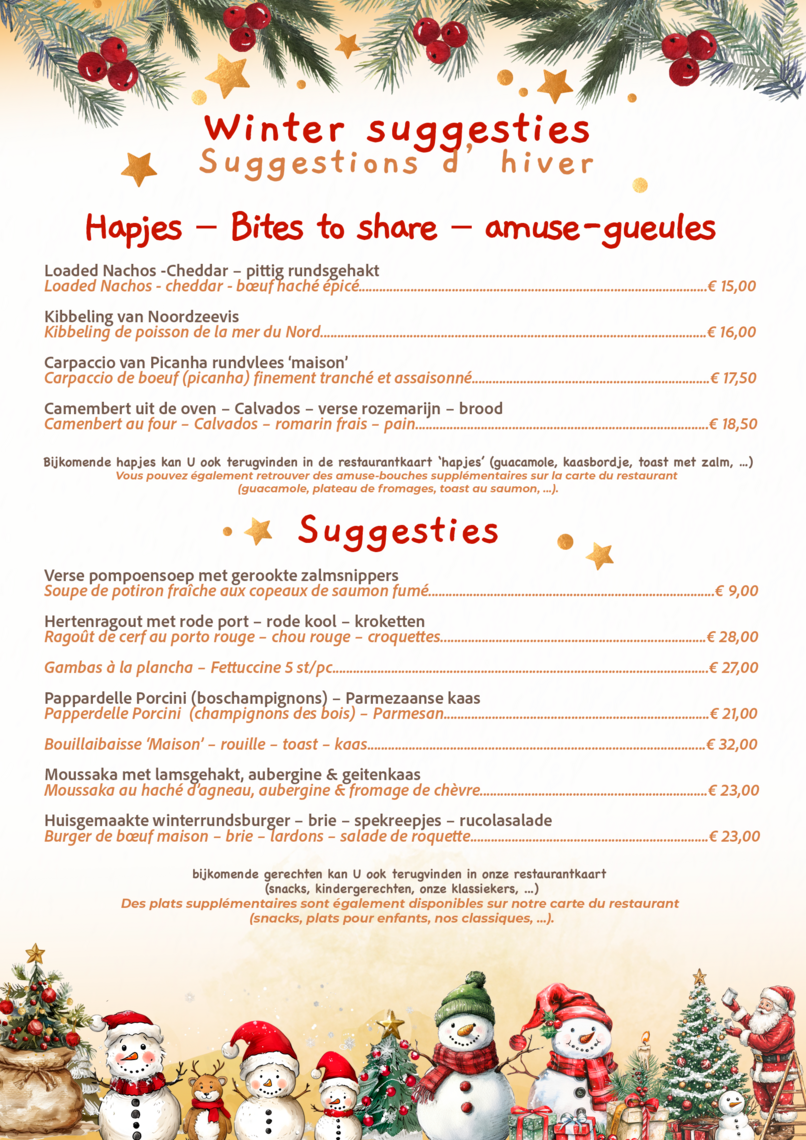 Winter-Suggesties -  - Restaurant Parkhotel